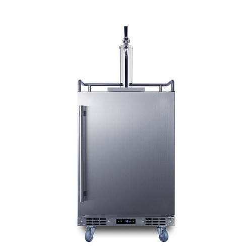 24" Wide Built-In Outdoor Commercial Beer Kegerator - Summit BC74OSCOM