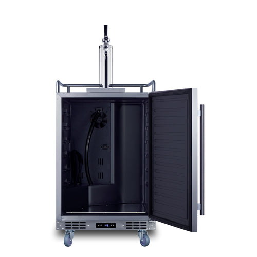 24" Wide Built-In Outdoor Commercial Beer Kegerator - Summit BC74OSCOM