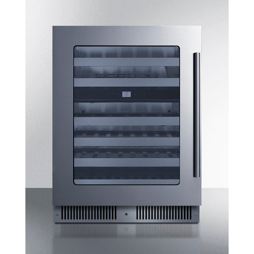 24" Dual Zone Built-In Wine Cellar - Summit CL244WC2LHD - Summit - Wine Fridge Pros