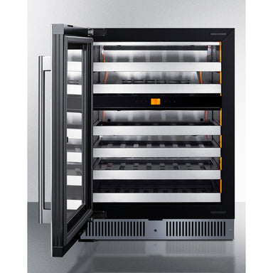 24" Dual Zone Built-In Wine Cellar - Summit CL244WC2LHD - Summit - Wine Fridge Pros
