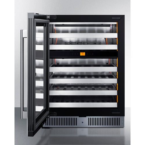 24" Dual Zone Built-In Wine Cellar - Summit CL244WC2LHD - Summit - Wine Fridge Pros