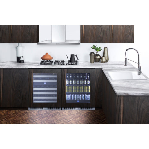 24" Dual Zone Built-In Wine Cellar (Panel Not Included) - Summit CL244WC2PNRLHD - Summit - Wine Fridge Pros