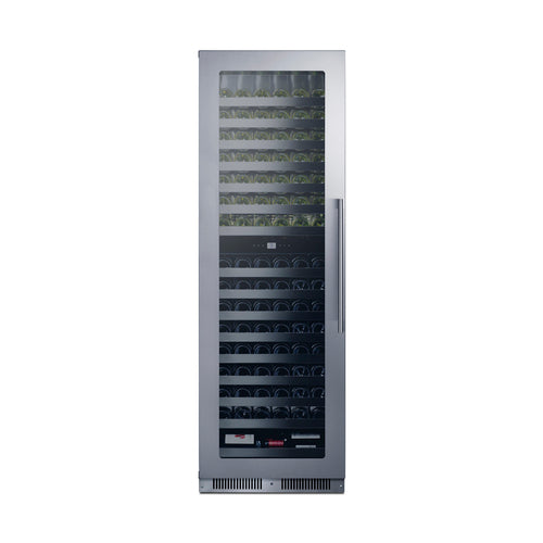 24" Wide Dual Zone Wine Cellar - Summit SDHWC98LHD