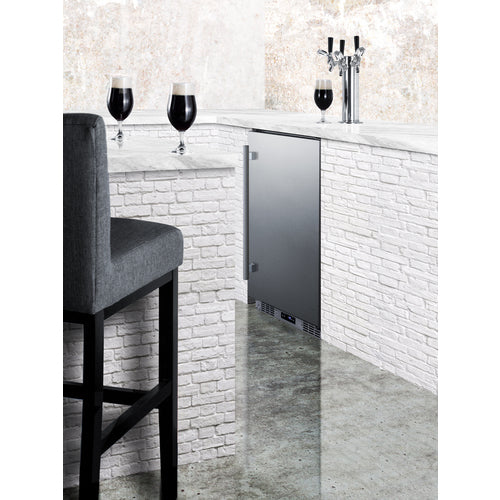 24" Wide Built-In Outdoor Commercial Beer Kegerator - Summit BC74OSCOM