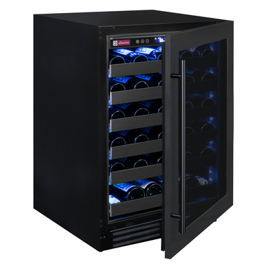 Reserva Series 50 Bottle Single Zone Built-in Luxury Wine Refrigerator with Black Stainless Steel Door - Right Hinge - Allavino BDW5034S-1BSR - Allavino - Wine Fridge Pros