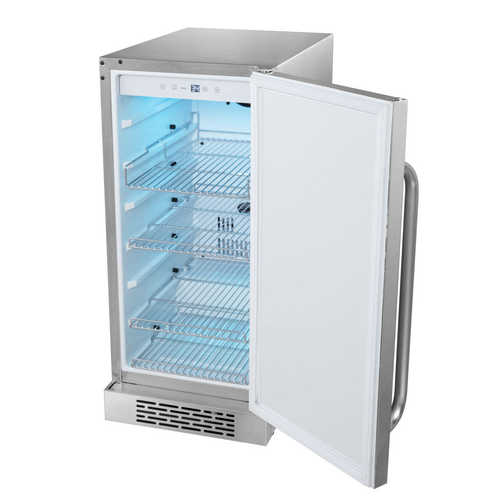 15″ Built-In Energy Star 3.0 cu. ft. Indoor/Outdoor Beverage Refrigerator Cooler - BOR-326FS