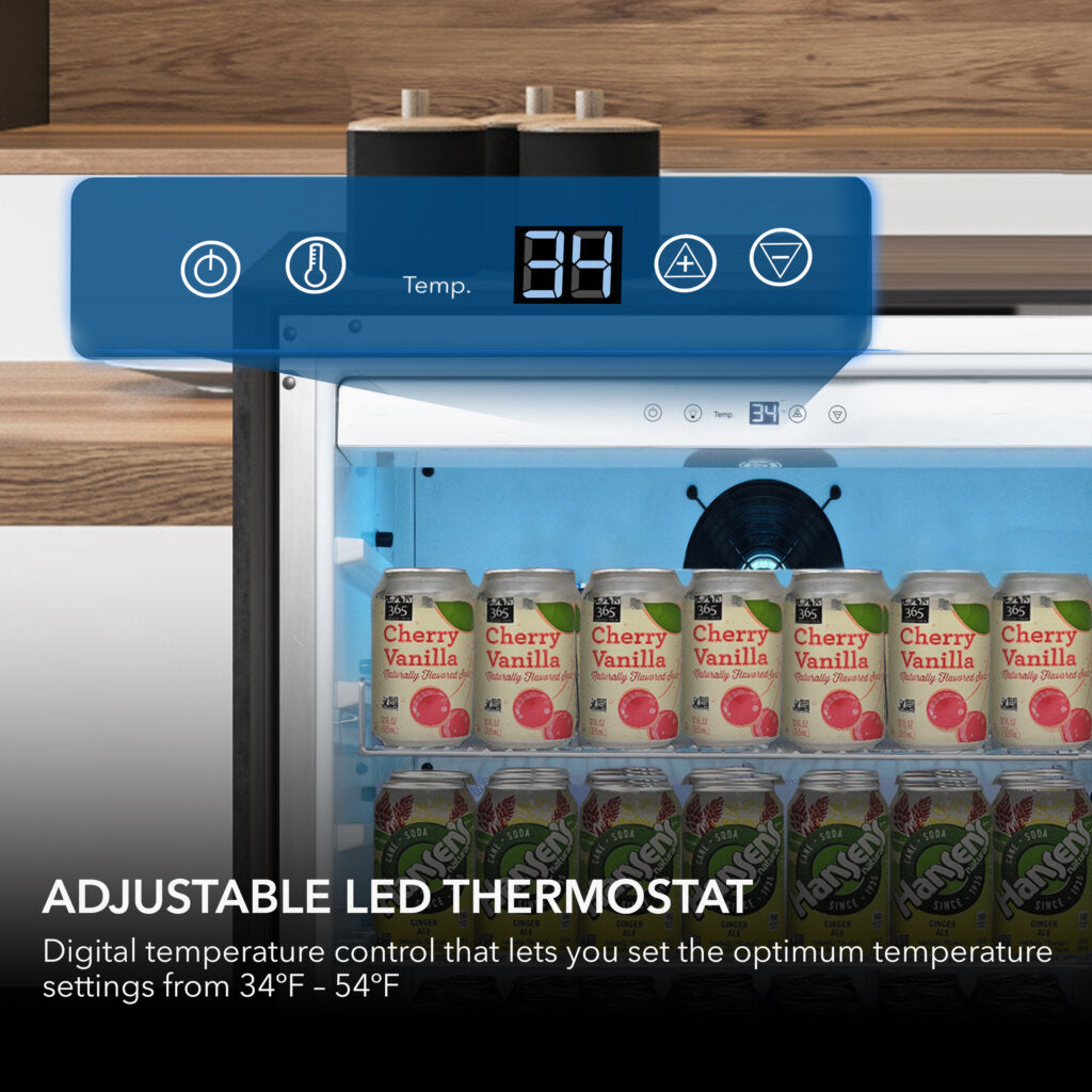 24″ Width Energy Star 5.3 cu. ft. Indoor/Outdoor Beverage Refrigerator Cooler | BOR-53024-SSW
