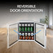 17″ 68-Can Freestanding Beverage Refrigerator Cooler with Lock – Stainless Steel - Whynter BR-062WS - Whynter - Wine Fridge Pros