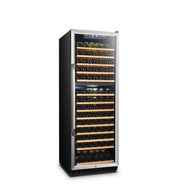 160 BOTTLE DUAL ZONE WINE COOLER - LANBO  LW165D - Lanbo Appliances - Wine Fridge Pros