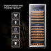 138 BOTTLE DUAL ZONE WINE COOLER - LANBO  LW142D - Lanbo Appliances - Wine Fridge Pros