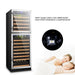 162 BOTTLE DUAL DOOR WINE COOLER - LANBO  LW162DD - Lanbo Appliances - Wine Fridge Pros