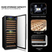 138 BOTTLE DUAL ZONE WINE COOLER - LANBO  LW142D - Lanbo Appliances - Wine Fridge Pros