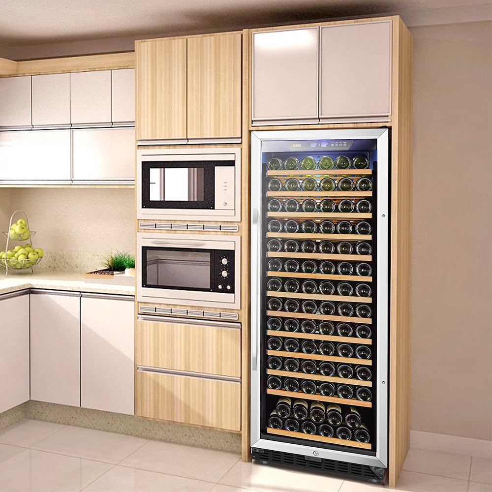 149 BOTTLE SINGLE ZONE WINE COOLER - LANBO  LW155S - Lanbo Appliances - Wine Fridge Pros