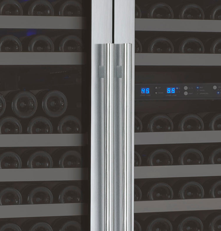 47" Wide FlexCount II Tru-Vino 349 Bottle Three Zone Stainless Steel Side-by-Side Wine Refrigerator - Allavino 3Z-VSWR7772-S20 - Allavino - Wine Fridge Pros