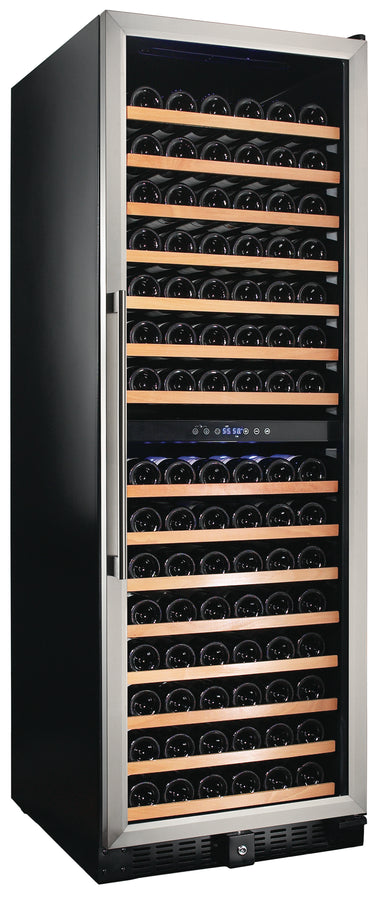166 Bottle Dual Zone Wine Cooler, Stainless Steel Door Trim - Smith & Hanks RE100004 RW428DR - Smith & Hanks - Wine Fridge Pros