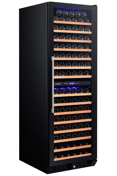 166 Bottle Dual Zone Wine Cooler, Smoked Black Glass Door - Smith & Hanks RE100017 RW428DRG - Smith & Hanks - Wine Fridge Pros