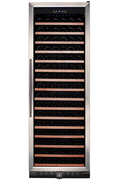 166 Bottle Single Zone Wine Cooler, Stainless Steel Door Trim - Smith & Hanks RE100003 RW428SR - Smith & Hanks - Wine Fridge Pros