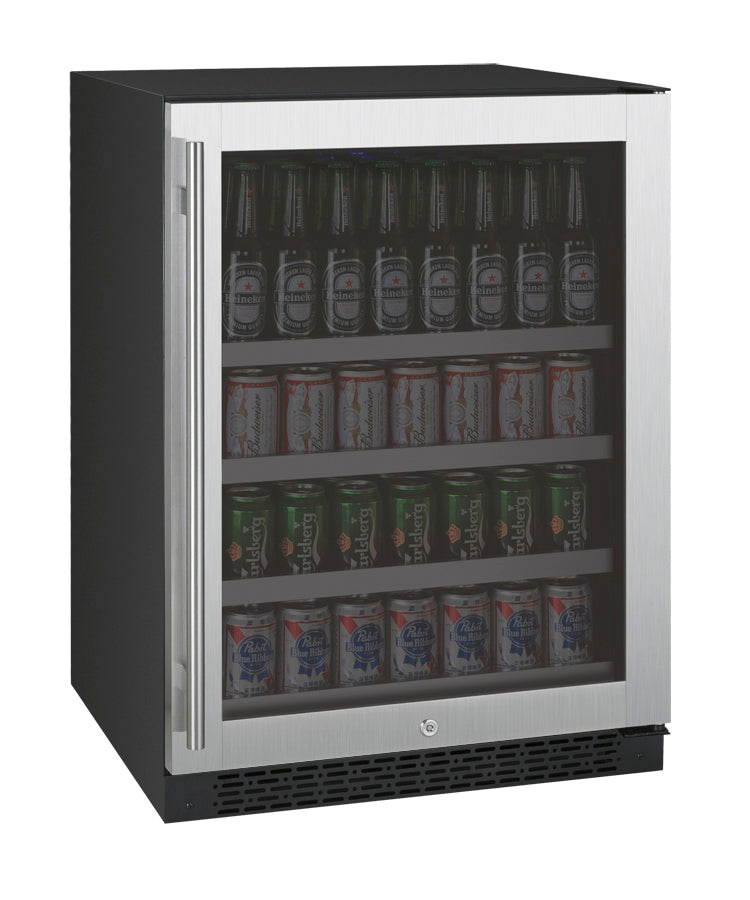 24" Wide FlexCount II Tru-Vino Stainless Steel Right Hinge Beverage Center - Allavino VSBC24-SR20 - Allavino - Wine Fridge Pros