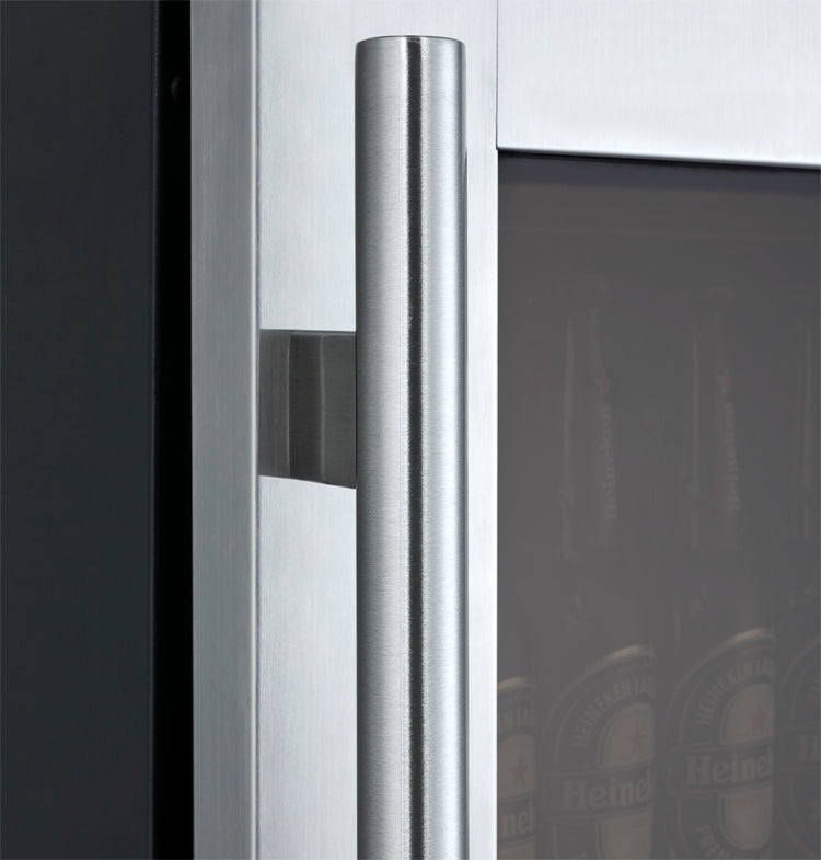 24" Wide FlexCount II Tru-Vino Stainless Steel Left Hinge Beverage Center - Allavino VSBC24-SL20 - Allavino - Wine Fridge Pros