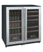 30" Wide FlexCount II Tru-Vino 30 Bottle/88 Can Dual Zone Stainless Steel Side-by-Side Wine Refrigerator/Beverage Center - Allavino 3Z-VSWB15-3S20 - Allavino - Wine Fridge Pros