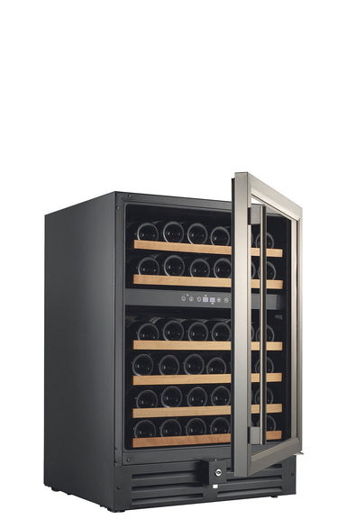 46 Bottle Dual Zone Wine Cooler, Stainless Steel Door Trim - Smith & Hanks RE100002 RW145DR - Smith & Hanks - Wine Fridge Pros
