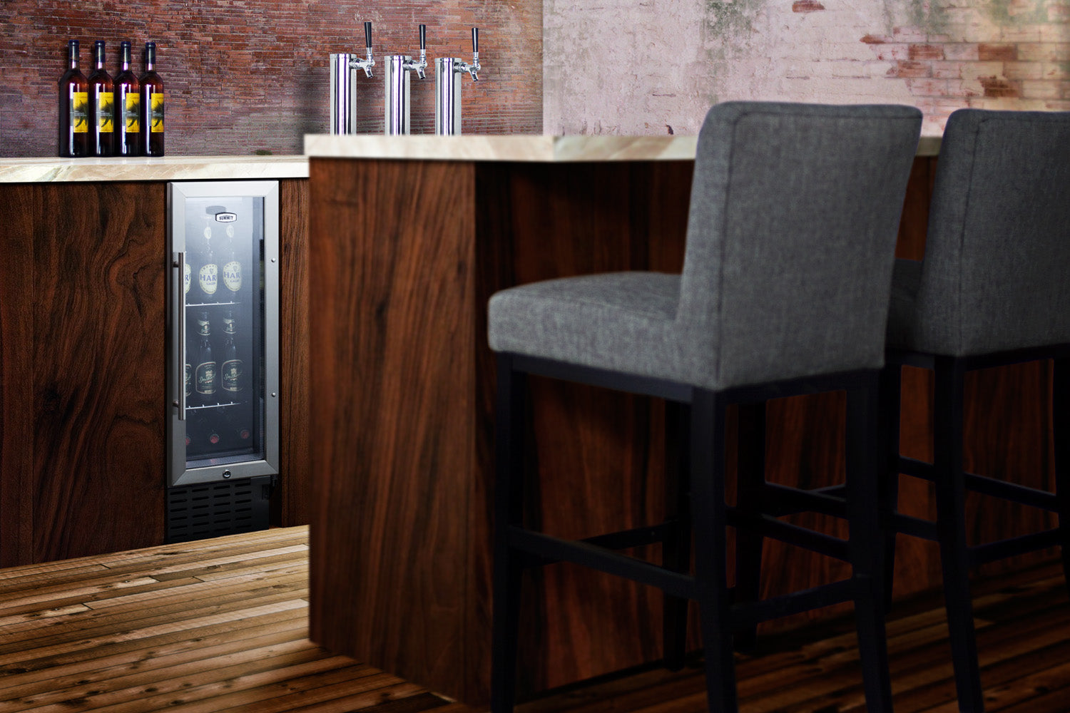 12" Wide Beverage Center  - Summit SCR1225B - Summit - Wine Fridge Pros