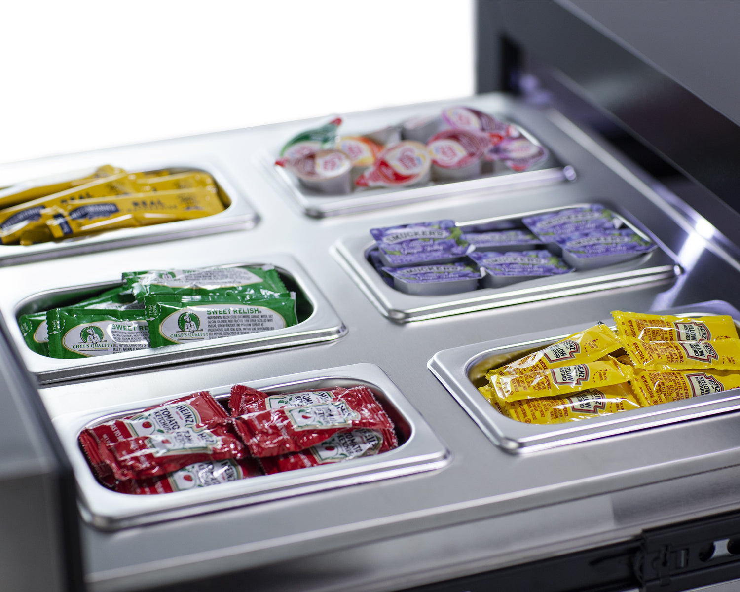 24" Wide Built-In Commercial Beverage Refrigerator With Top Drawer  - Summit SCR615TD - Summit - Wine Fridge Pros