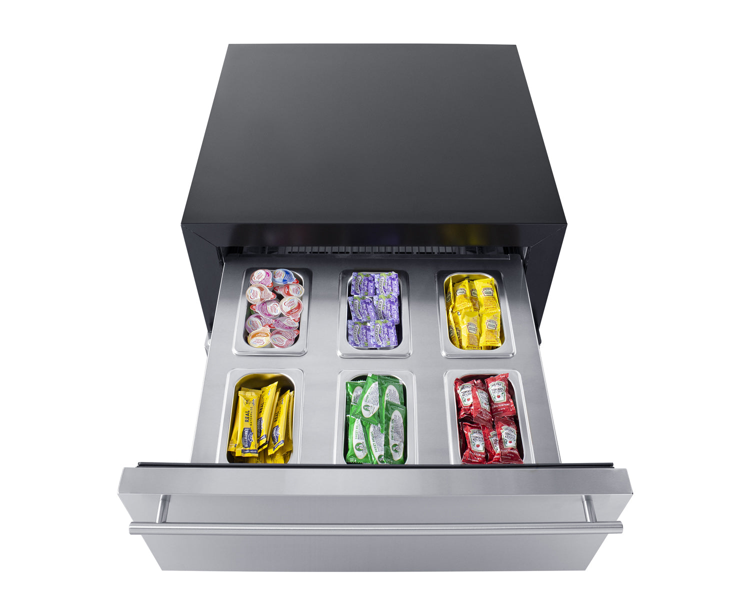 24" Wide Built-In Commercial Beverage Refrigerator With Top Drawer  - Summit SCR615TD - Summit - Wine Fridge Pros