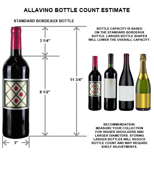 24" Wide Vite II 99 Bottle Single Zone Black Right Hinge Wine Refrigerator - Allavino YHWR115-1BR20 - Allavino - Wine Fridge Pros