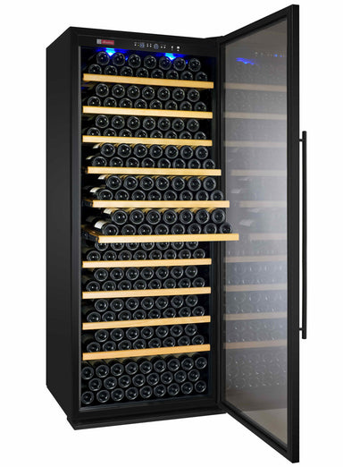 32" Wide Vite II Tru-Vino 277 Bottle Single Zone Black Right Hinge Wine Refrigerator - Allavino YHWR305-1BR20 - Allavino - Wine Fridge Pros