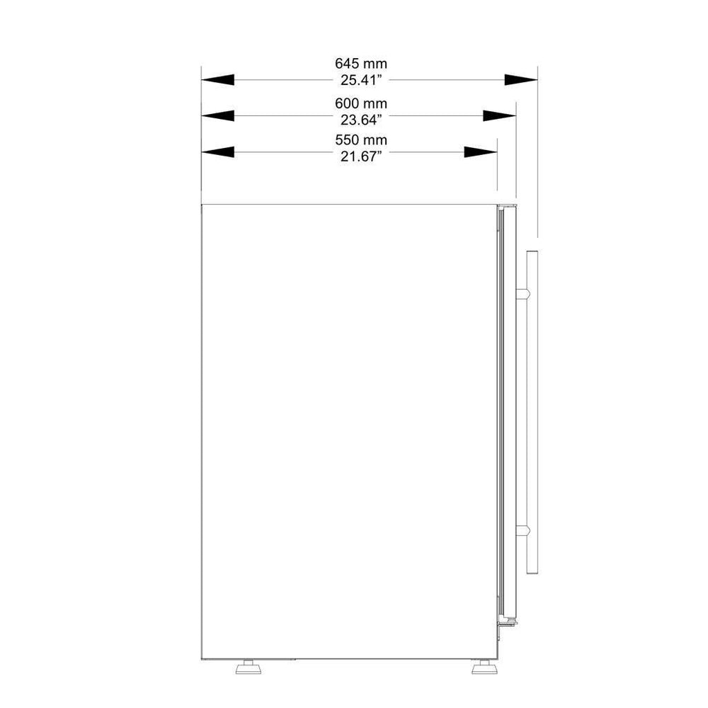 36 Beer and Wine Cooler Combination with Low-E Glass Door