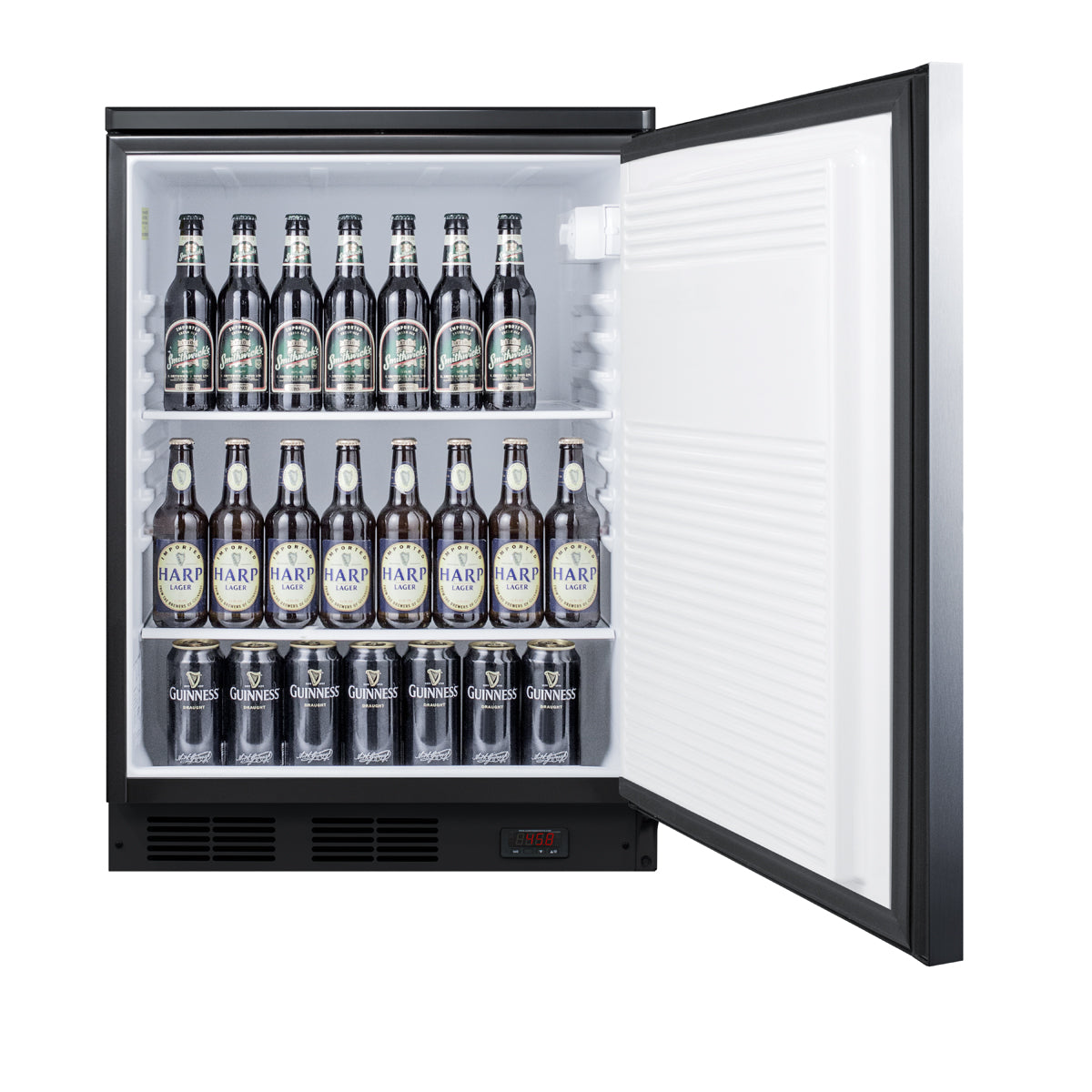 24" Wide Built-In Pub Cellar  - Summit FF7LBLKBIPUBSSHH - Summit - Wine Fridge Pros