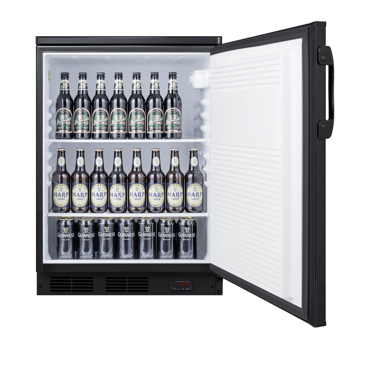 24" Wide Built-In Pub Cellar  - Summit FF7LBLKBIPUB - Summit - Wine Fridge Pros