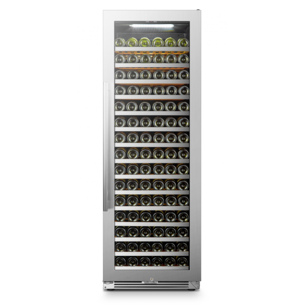 164 BOTTLE SINGLE ZONE WINE COOLER - LANBOPRO LP168S - Lanbo Appliances - Wine Fridge Pros