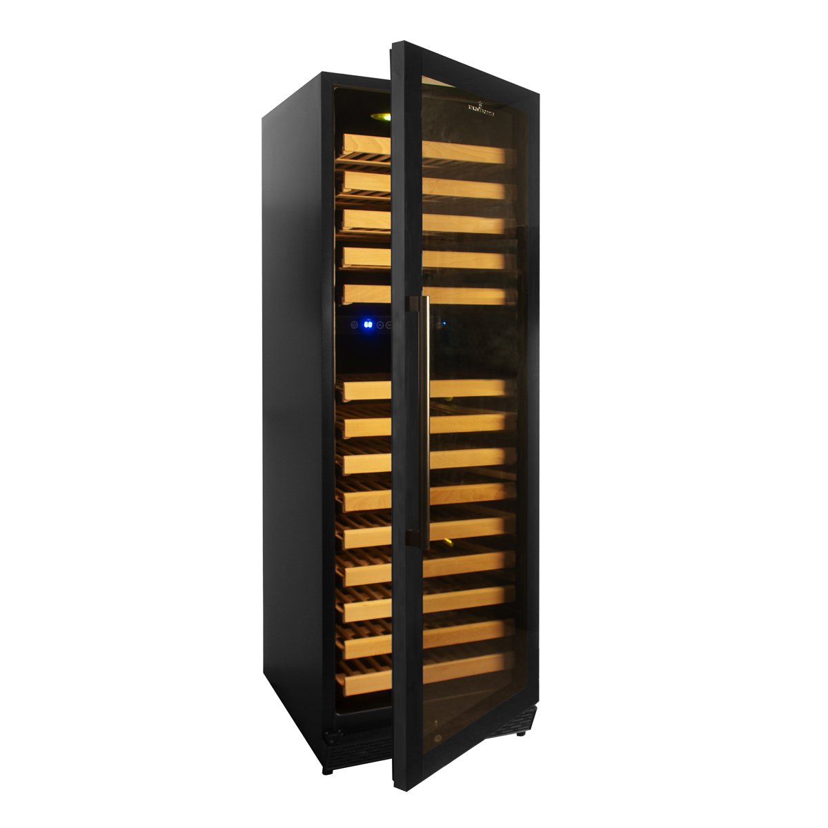 164 Bottle Large Wine Refrigerator With Glass Door - KingsBottle KBU170DX-55LHH - KingsBottle - Wine Fridge Pros