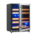 44 Bottles 24 Inch Under Counter Dual Zone Wine Cooler Drinks - KingsBottle KBU50DX - KingsBottle - Wine Fridge Pros