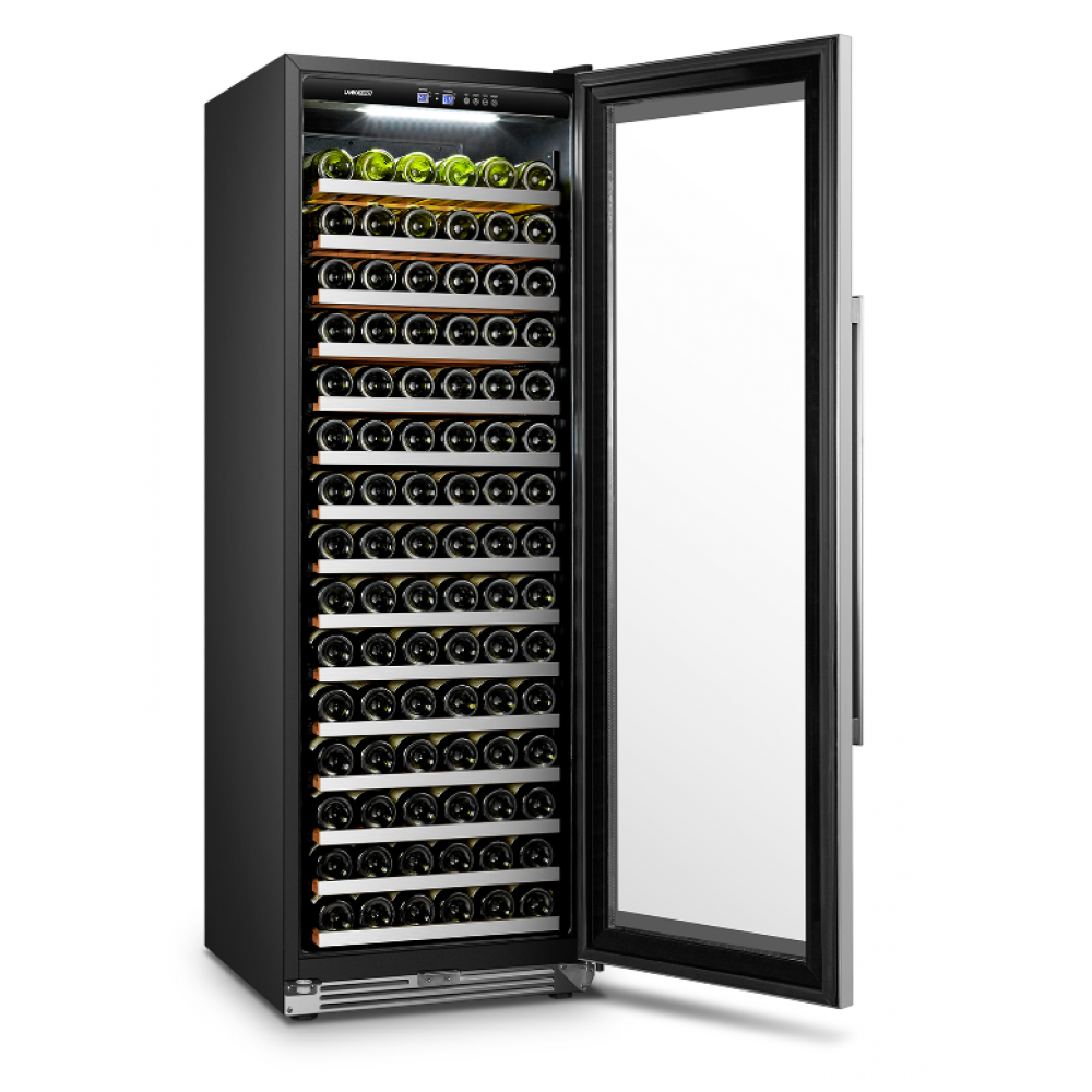 164 BOTTLE SINGLE ZONE WINE COOLER - LANBOPRO LP168S - Lanbo Appliances - Wine Fridge Pros