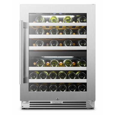 44 BOTTLE DUAL ZONE WINE COOLER - LANBOPRO LP54D - Lanbo Appliances - Wine Fridge Pros