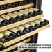 LUXURY 289 BOTTLES DUAL DOOR WINE COOLER - LANBO LW328SD - Lanbo Appliances - Wine Fridge Pros