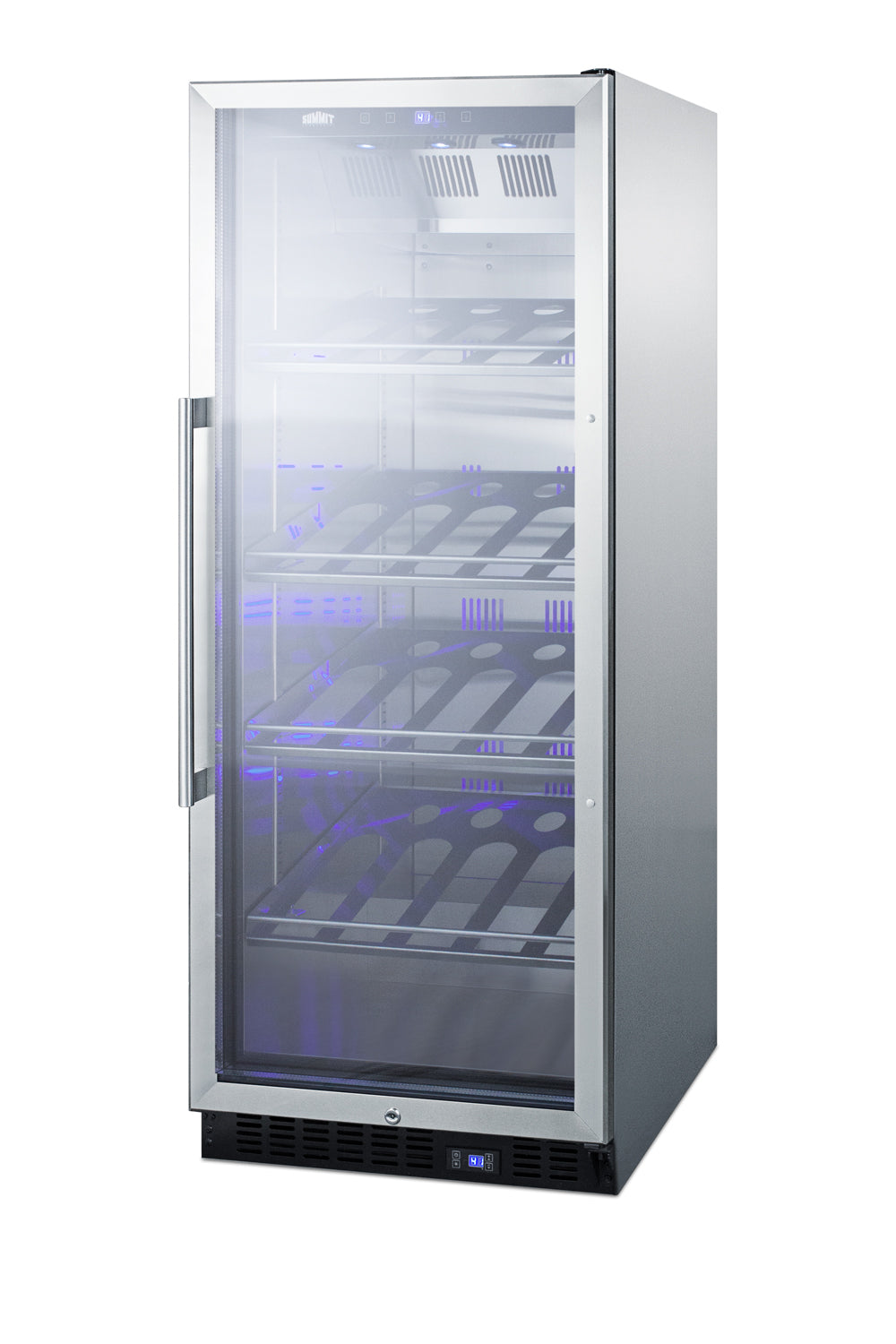 24" Wide Single Zone Commercial Wine Cellar  - Summit SCR1156CHCSS - Summit - Wine Fridge Pros