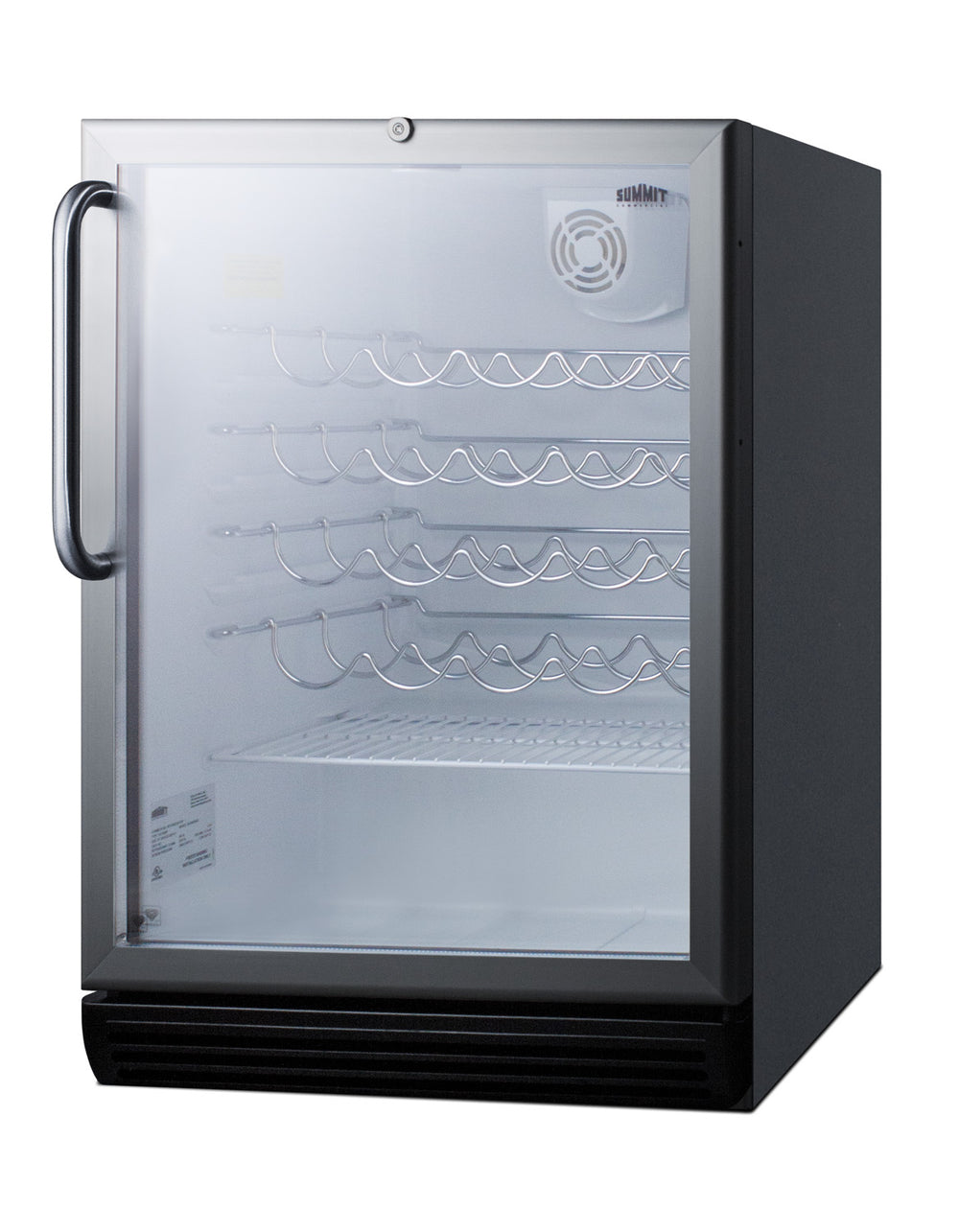 24" Wide Built-In Wine Cellar, ADA Compliant  - Summit SWC6GBLBITBADA - Summit - Wine Fridge Pros