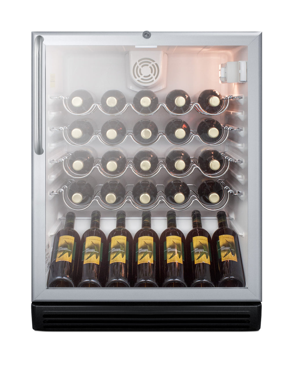 24" Wide Built-In Wine Cellar, ADA Compliant  - Summit SWC6GBLCSSADA - Summit - Wine Fridge Pros