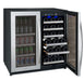 30" Wide FlexCount II Tru-Vino 30 Bottle/88 Can Dual Zone Stainless Steel Built-In Wine Refrigerator/Beverage Center - Allavino VSWB30-2SF20 - Allavino - Wine Fridge Pros