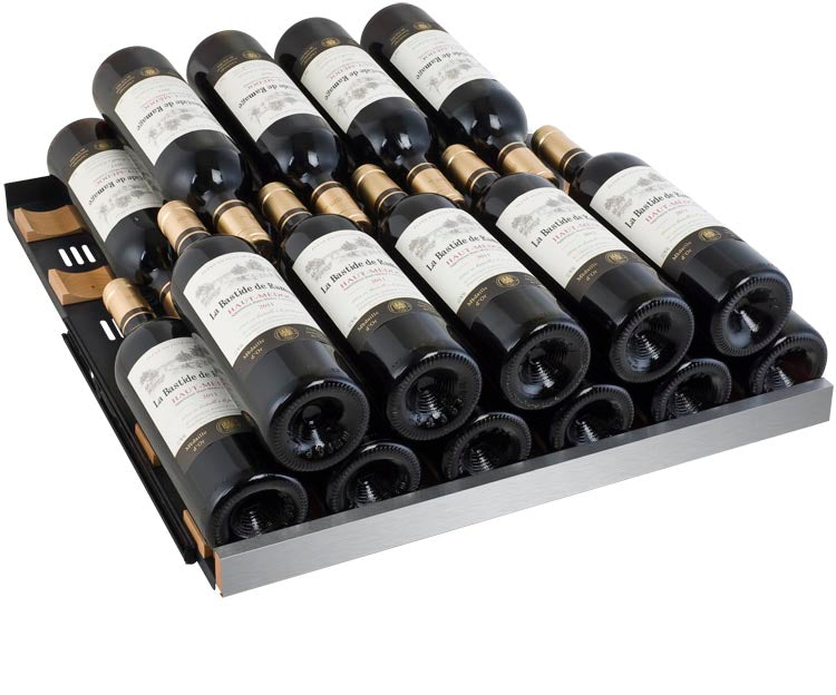 24" Wide FlexCount II Tru-Vino 172 Bottle Dual Zone Stainless Steel Right Hinge Wine Refrigerator - Allavino VSWR172-2SR20 - Allavino - Wine Fridge Pros