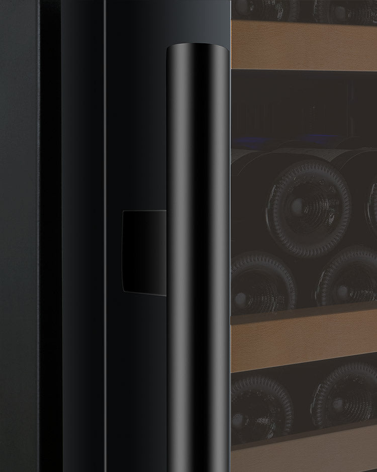 47" Wide FlexCount II Tru-Vino 344 Bottle Four Zone Black Side-by-Side Wine Refrigerator - Allavino 2X-VSWR172-2B20 - Allavino - Wine Fridge Pros