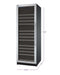 24" Wide FlexCount II Tru-Vino 177 Bottle Single Zone Stainless Steel Left Hinge Wine Refrigerator - Allavino VSWR177-1SL20 - Allavino - Wine Fridge Pros