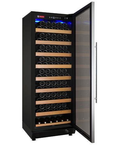 24" Wide Vite II Tru-Vino 99 Bottle Single Zone Stainless Steel Right Hinge Wine Refrigerator - Allavino YHWR115-1SR20 - Allavino - Wine Fridge Pros