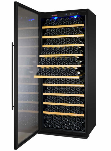 32" Wide Vite II Tru-Vino 277 Bottle Single Zone Black Left Hinge Wine Refrigerator - Allavino YHWR305-1BL20 - Allavino - Wine Fridge Pros