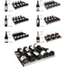 47" Wide FlexCount II Tru-Vino 112 Bottle Four Zone Black Side-by-Side Wine Refrigerator - Allavino 2X-VSWR56-2B20 - Allavino - Wine Fridge Pros