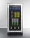 15" Wide Built-In Beverage Center - Summit ALBV15CSS - Summit - Wine Fridge Pros